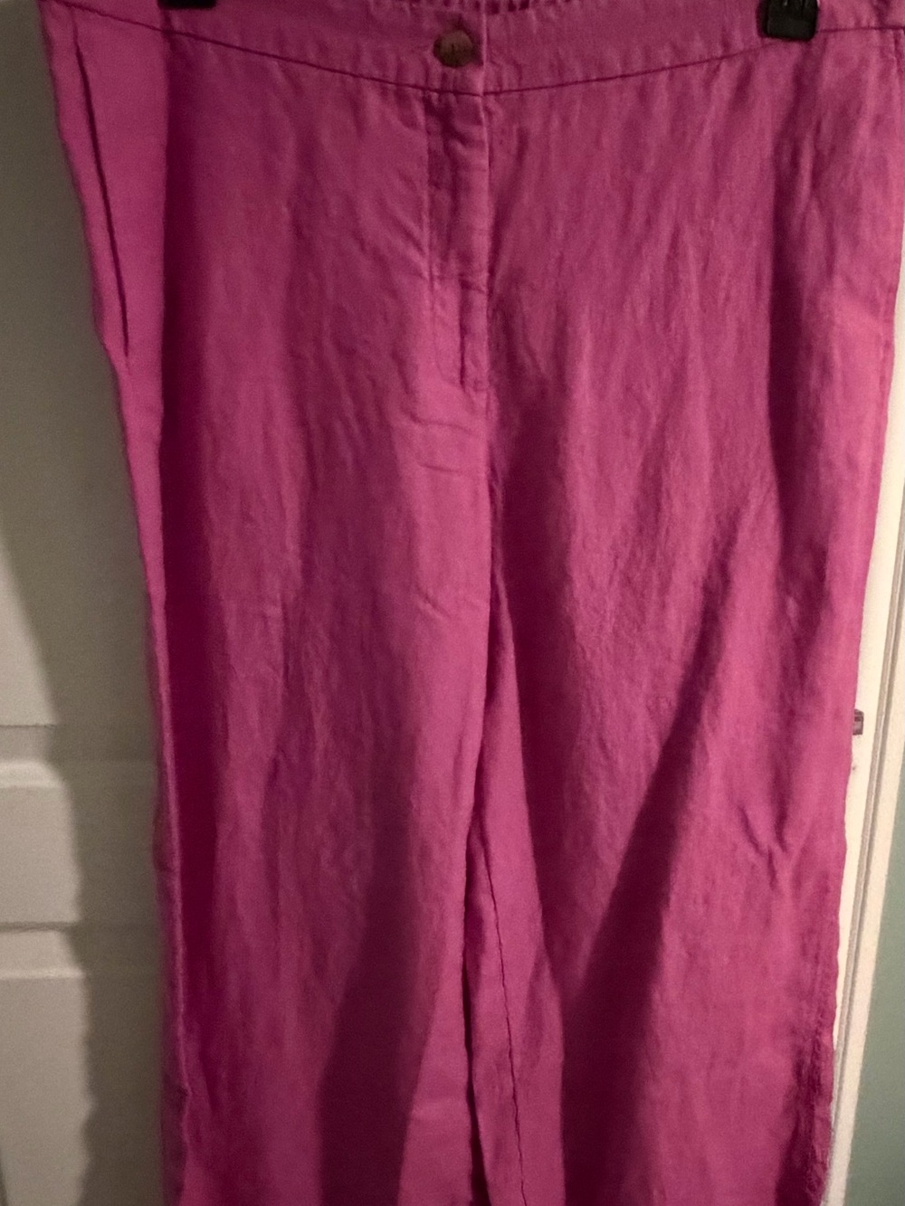 High-Rise Pink Wide-Leg Women's Pants